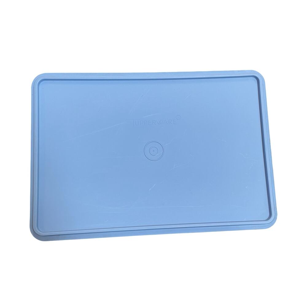 Tupperware 291 Replacement Lid Rectangular Storage Container Part Blue Kitchen - Picture 3 of 6